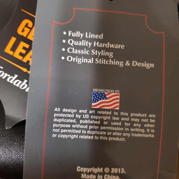 Genuine Leather Black Biker Backpack with Zipper Strap - Picture 8 of 8